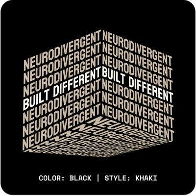 NUERODIVERGENT // Crop Tee // BK - Image 4