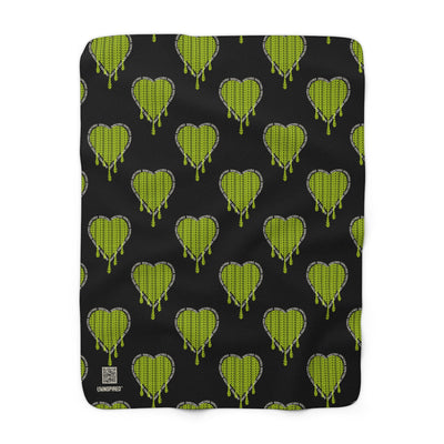 AM I OKAY? — Sherpa Fleece Blanket - Image 1
