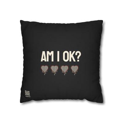 AM I OK? / SOMETIMES — Double-Sided Throw Pillowcase - Image 2