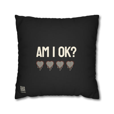 AM I OK? / SOMETIMES — Double-Sided Throw Pillowcase - Image 4
