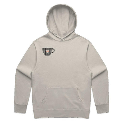 CAFFEINE & COPING // Heavy Hoodie // WC - Image 1