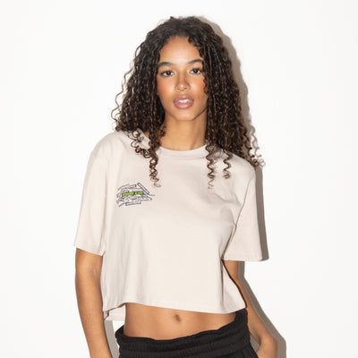 OVERSTIMULATED // Crop Tee // WG - Image 1