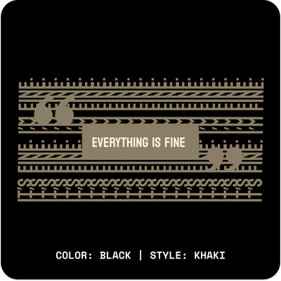 I'M FINE // Crop Tee // BK - Image 4