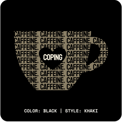 CAFFEINE & COPING // Standard Tee // BK2 // NEEDS ATTENTION (Duplicate) - Image 7