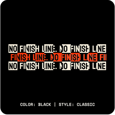 NO FINISH LINE // Crop Tee // BC - Image 4
