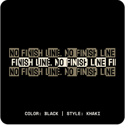 NO FINISH LINE // Crop Tee // BK - Image 4