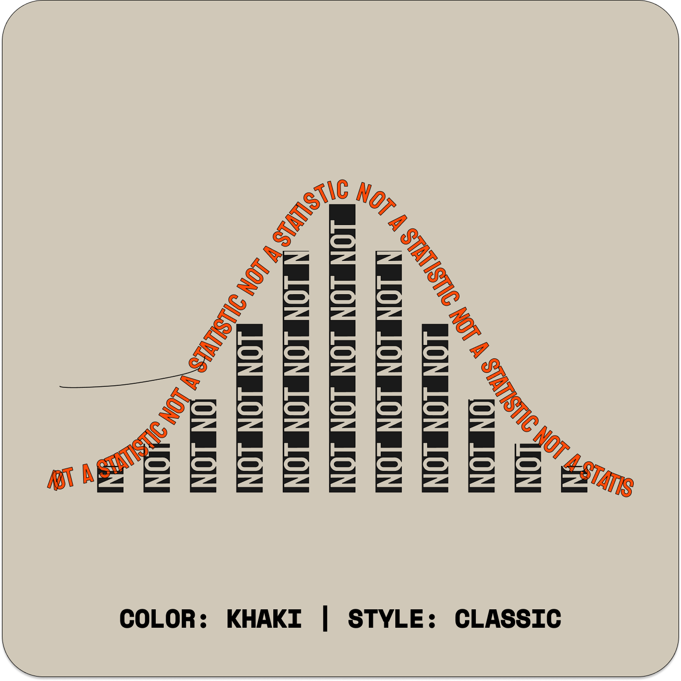 NOT A STATISTIC // Standard Tee // KC-T-Shirts-Uninspired