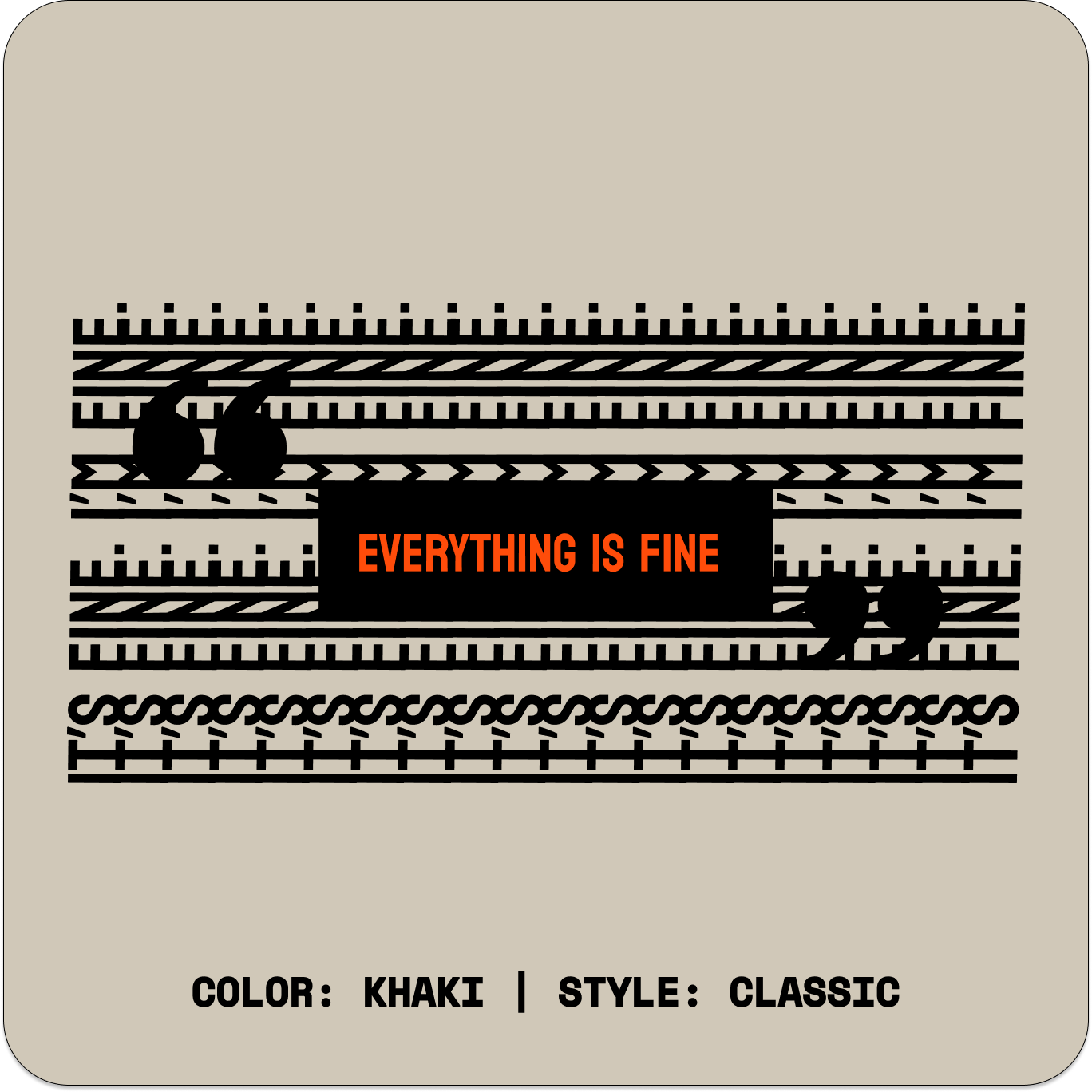 I'M FINE // Standard Tee // KC-T-Shirts-Uninspired