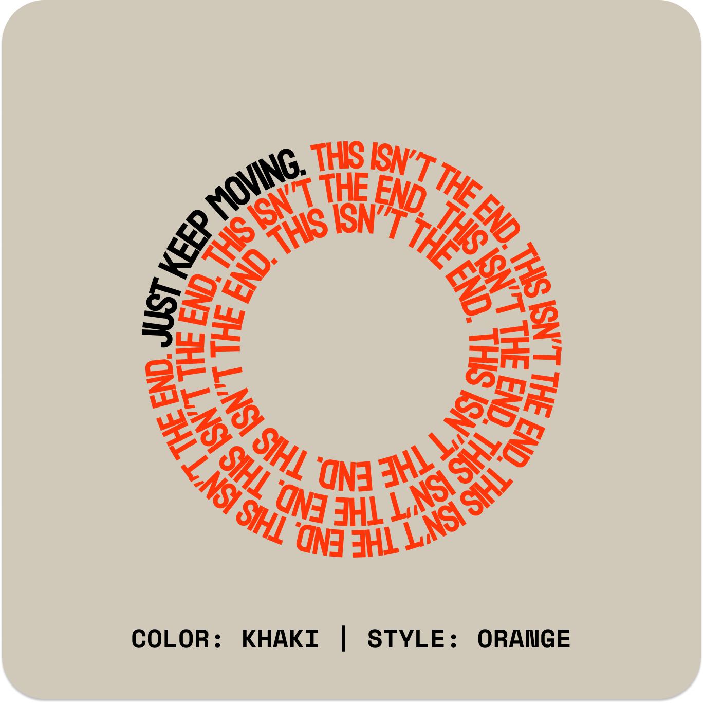 THIS ISN'T THE END // Standard Tee // KO-T-Shirts-Uninspired