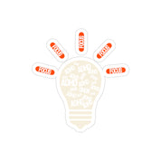 ADHD Transparent Die-Cut Vinyl Sticker