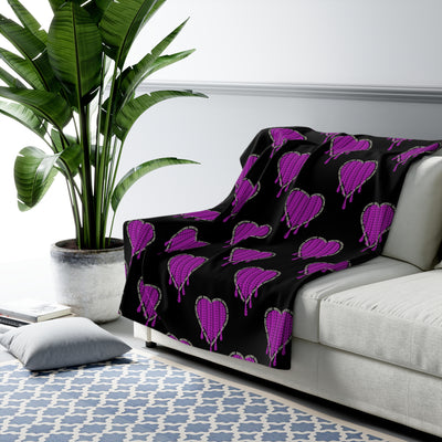 AM I OKAY? — Sherpa Fleece Blanket - Image 3