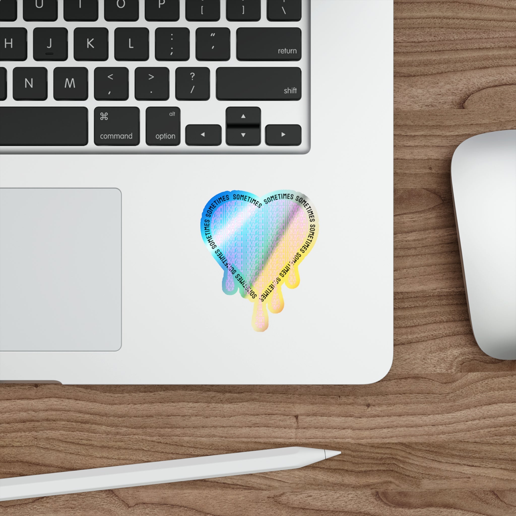 AM I OKAY? // Holographic Die-Cut Sticker