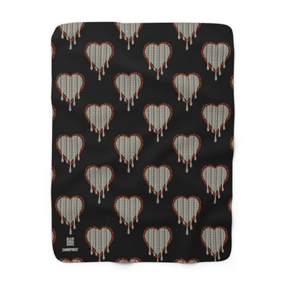 AM I OKAY? — Sherpa Fleece Blanket - Image 1