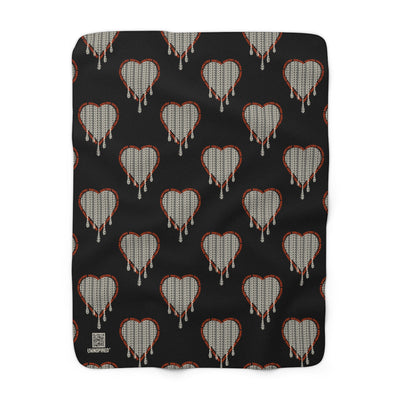 AM I OKAY? — Sherpa Fleece Blanket - Image 1