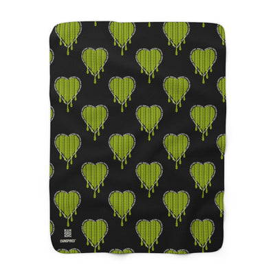 AM I OKAY? — Sherpa Fleece Blanket - Image 1