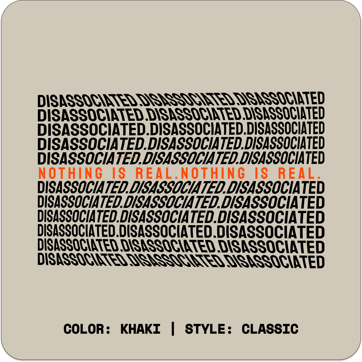 DISASSOCIATED // Standard Tee // KC-T-Shirts-Uninspired