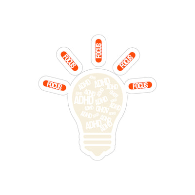 ADHD Transparent Die-Cut Vinyl Sticker - Image 4