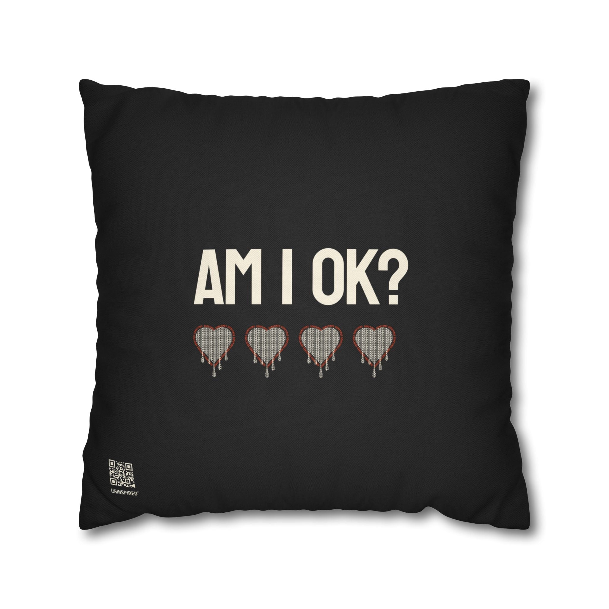 AM I OK? / SOMETIMES — Double-Sided Throw Pillowcase