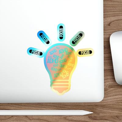ADHD // Holographic Die-Cut Sticker - Image 18