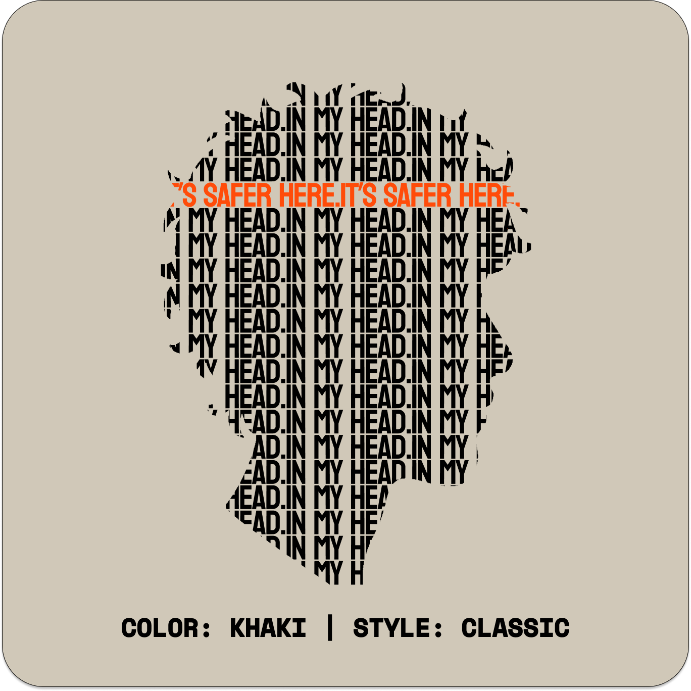 IN MY HEAD // Standard Tee // KC-T-Shirts-Uninspired