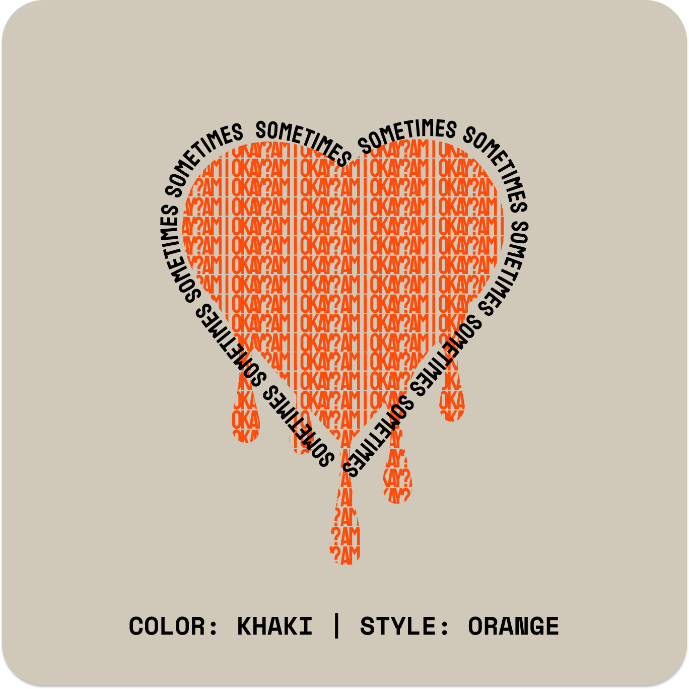 AM I OKAY? // Standard Tee // KO-T-Shirts-Uninspired