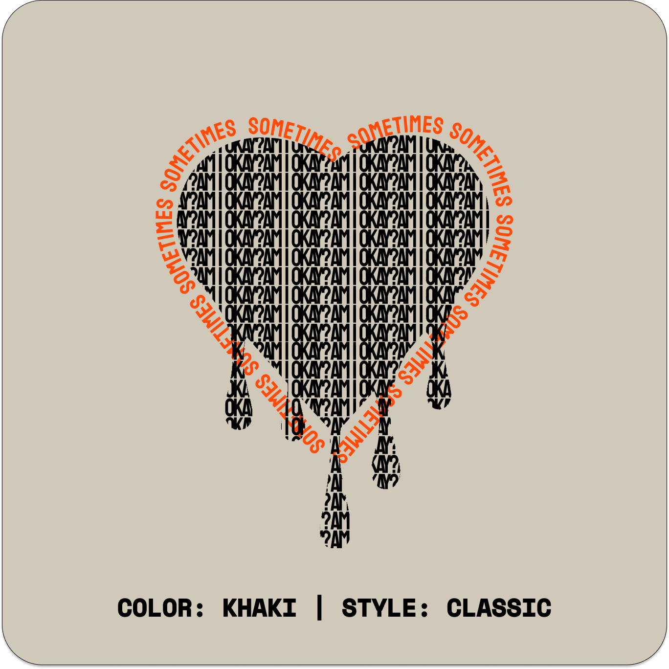 AM I OKAY? // Standard Tee // KC-T-Shirts-Uninspired