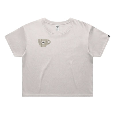 CAFFEINE & COPING // Crop Tee // WK - Image 1