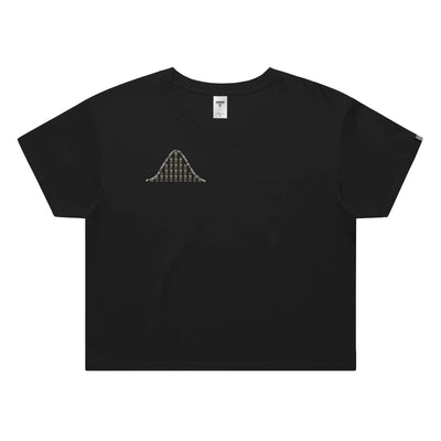 NOT A STATISTIC // Crop Tee // BK - Image 1