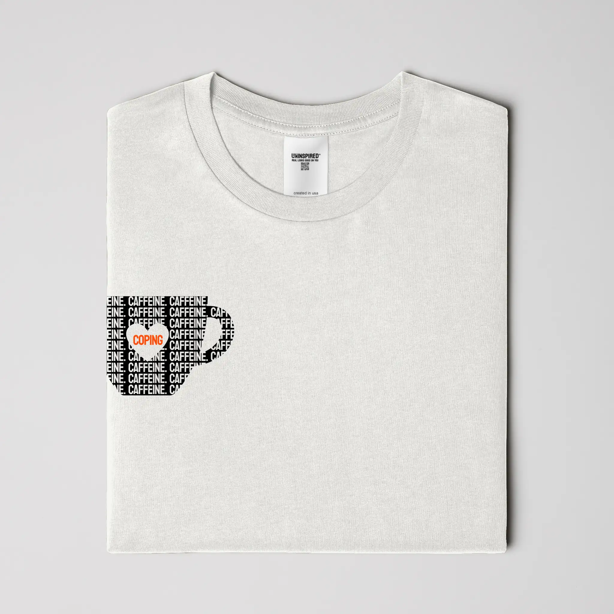 CAFFEINE & COPING // Standard Tee // WC-T-Shirts-Uninspired