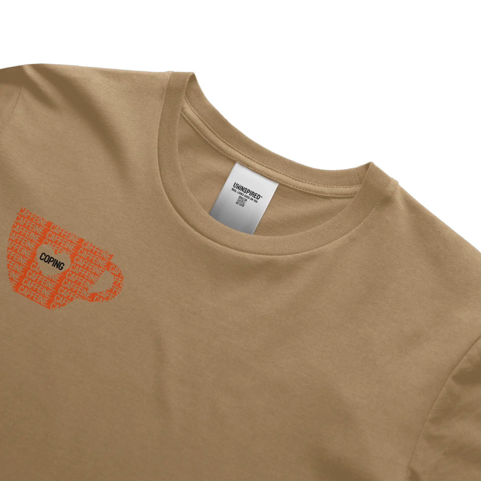 CAFFEINE & COPING // Standard Tee // KO-T-Shirts-Uninspired