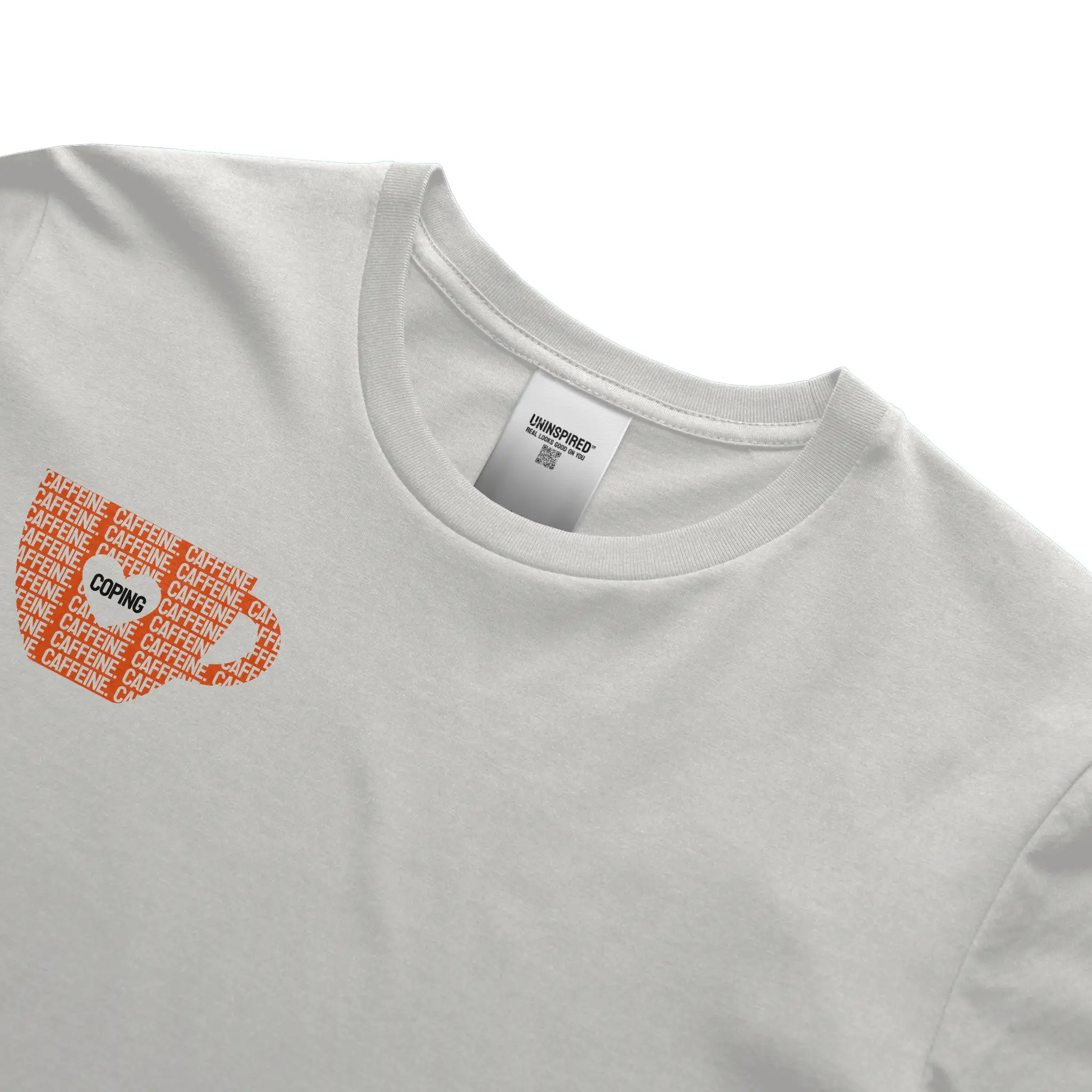CAFFEINE & COPING // Standard Tee // WO-T-Shirts-Uninspired