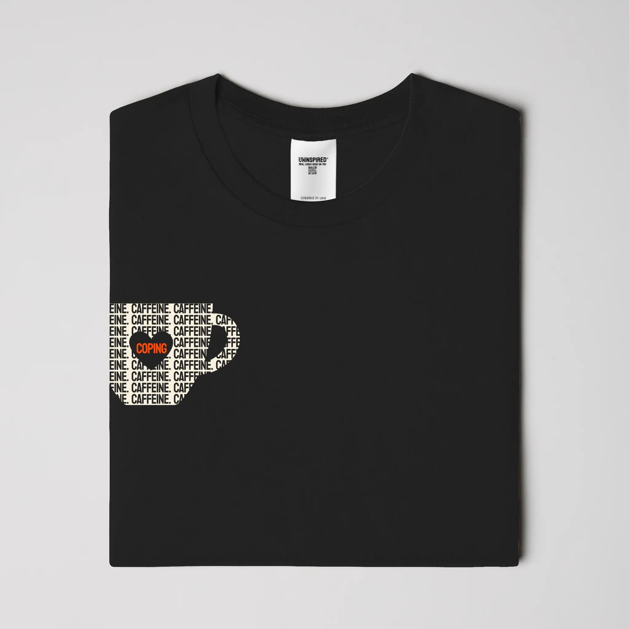 CAFFEINE & COPING // Standard Tee // BC2-T-Shirts-Uninspired