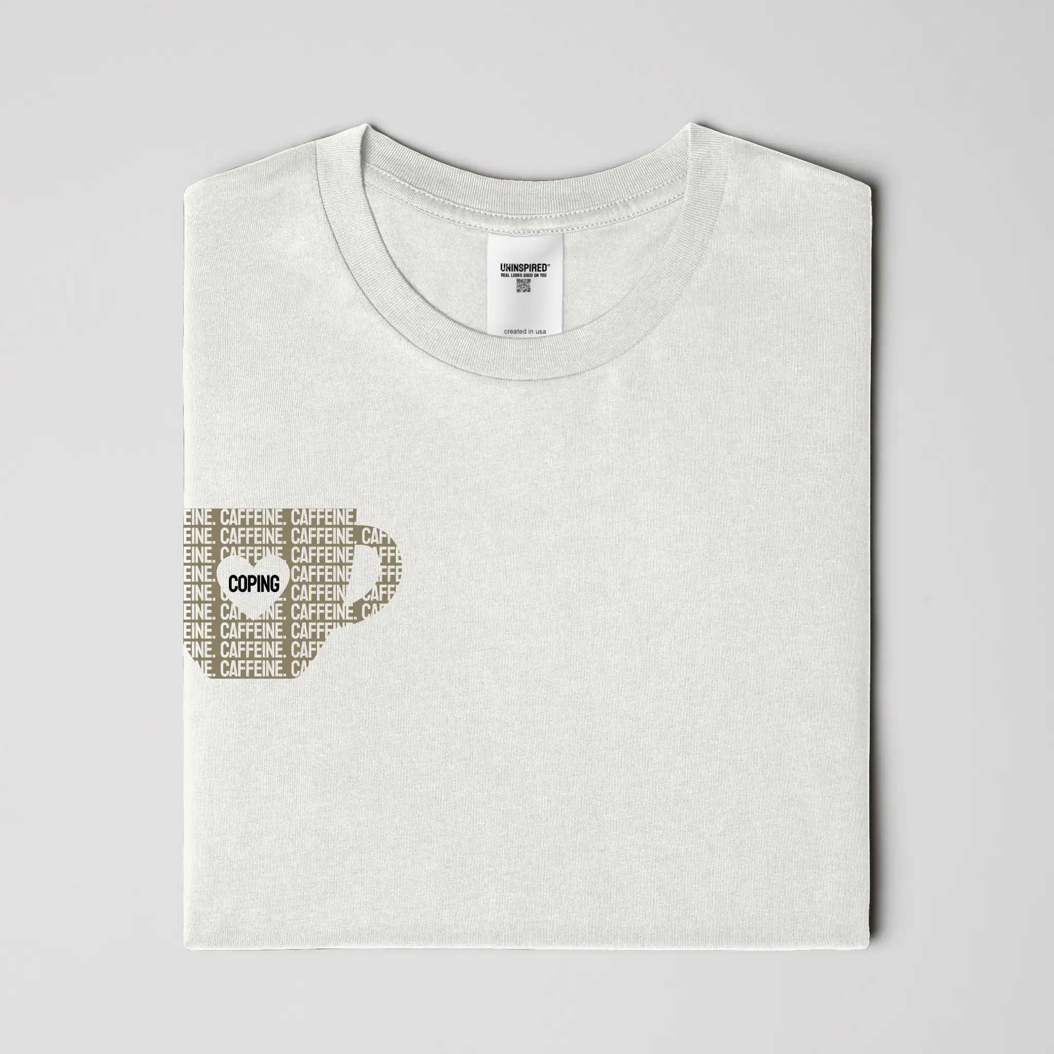 CAFFEINE & COPING // Standard Tee // WK-T-Shirts-Uninspired