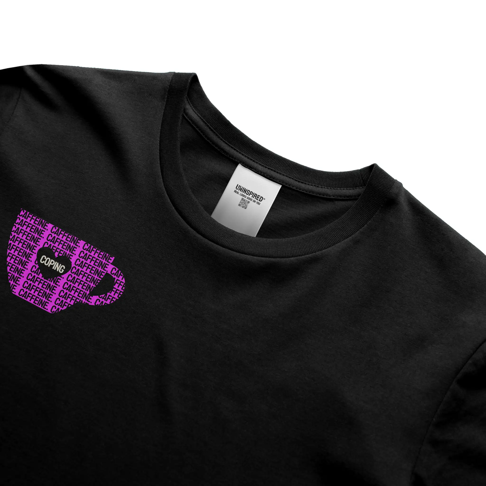 CAFFEINE & COPING // Standard Tee // BP-T-Shirts-Uninspired