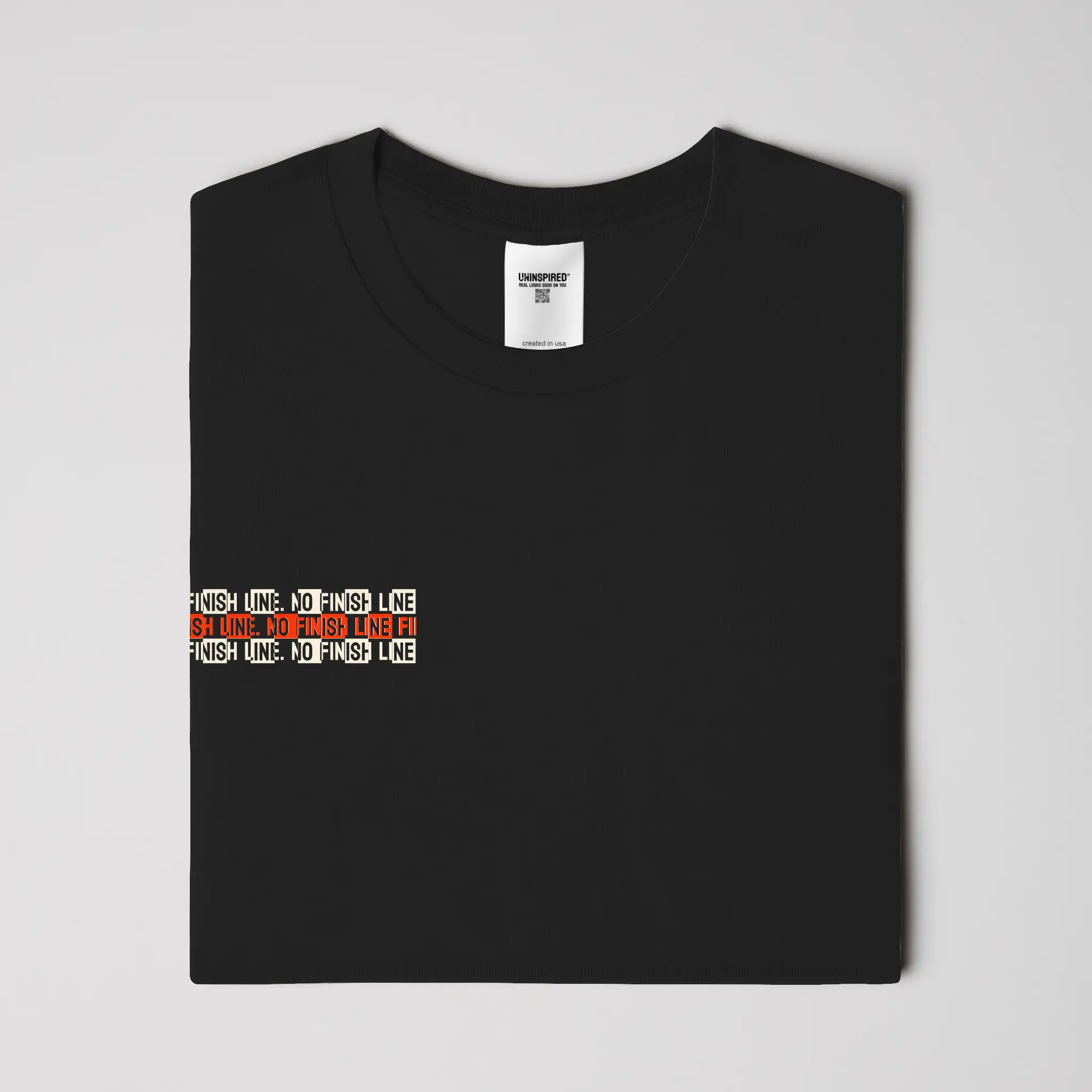 NO FINISH LINE // Standard Tee // BC-T-Shirts-Uninspired