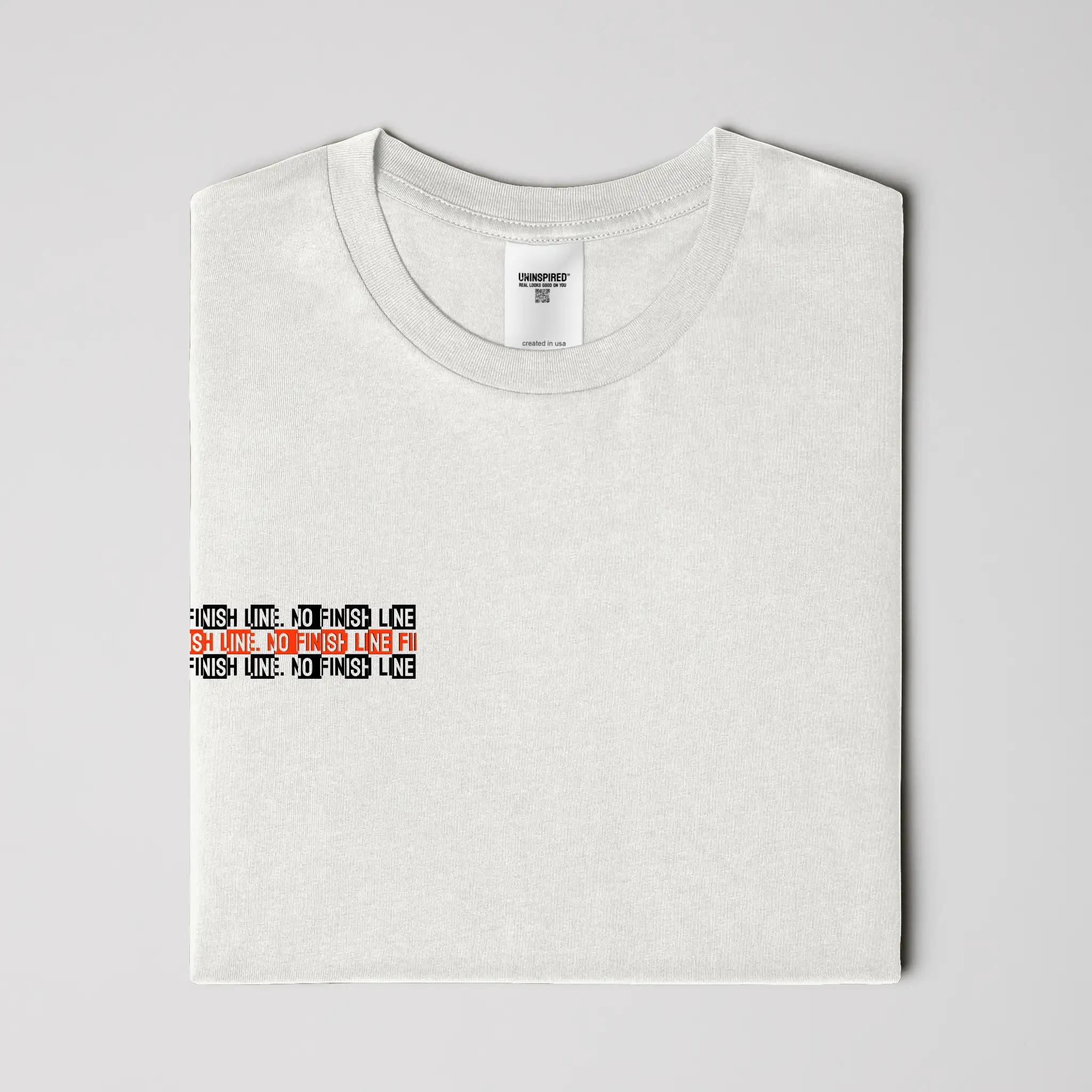 NO FINISH LINE // Standard Tee // WC-T-Shirts-Uninspired
