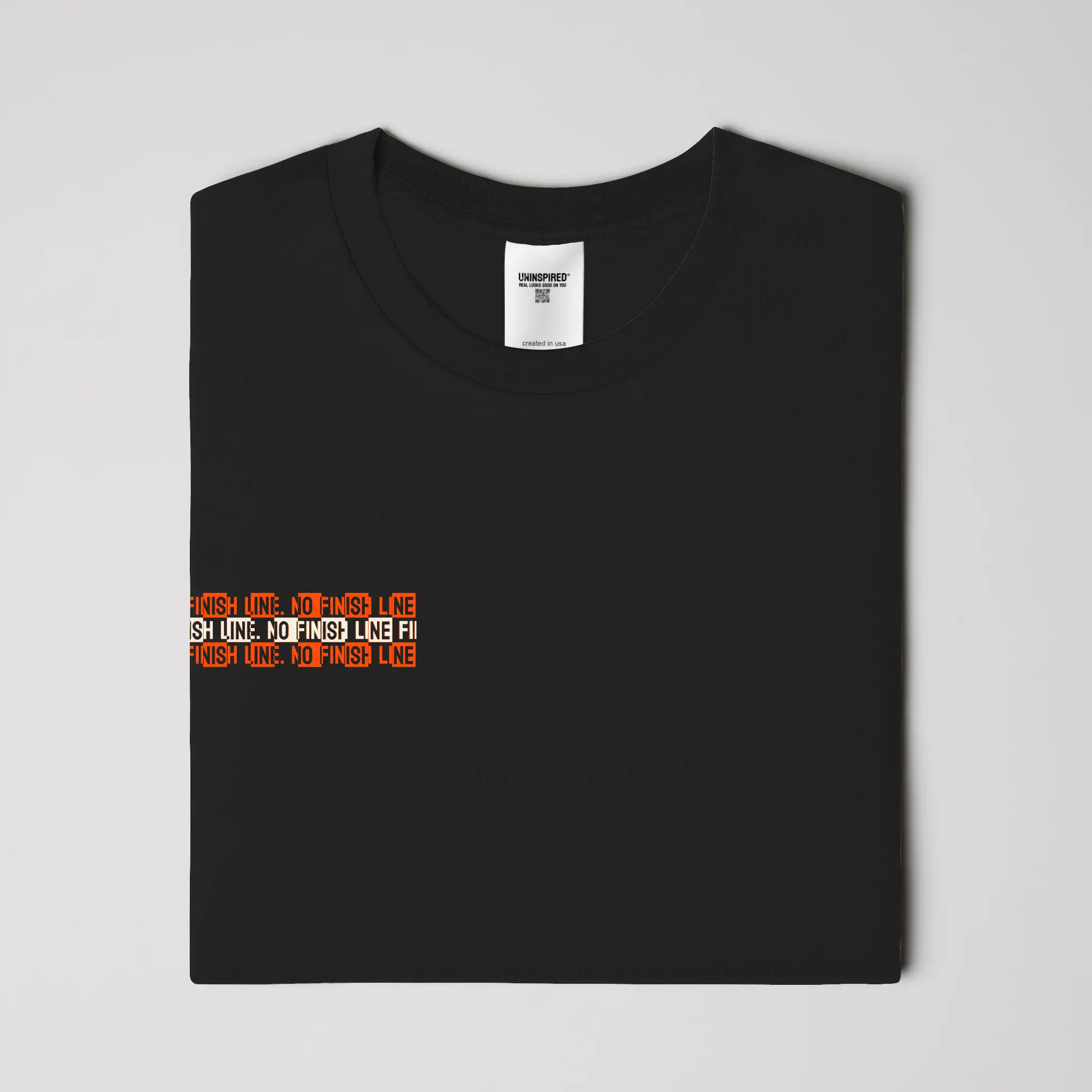 NO FINISH LINE // Standard Tee // BO-T-Shirts-Uninspired