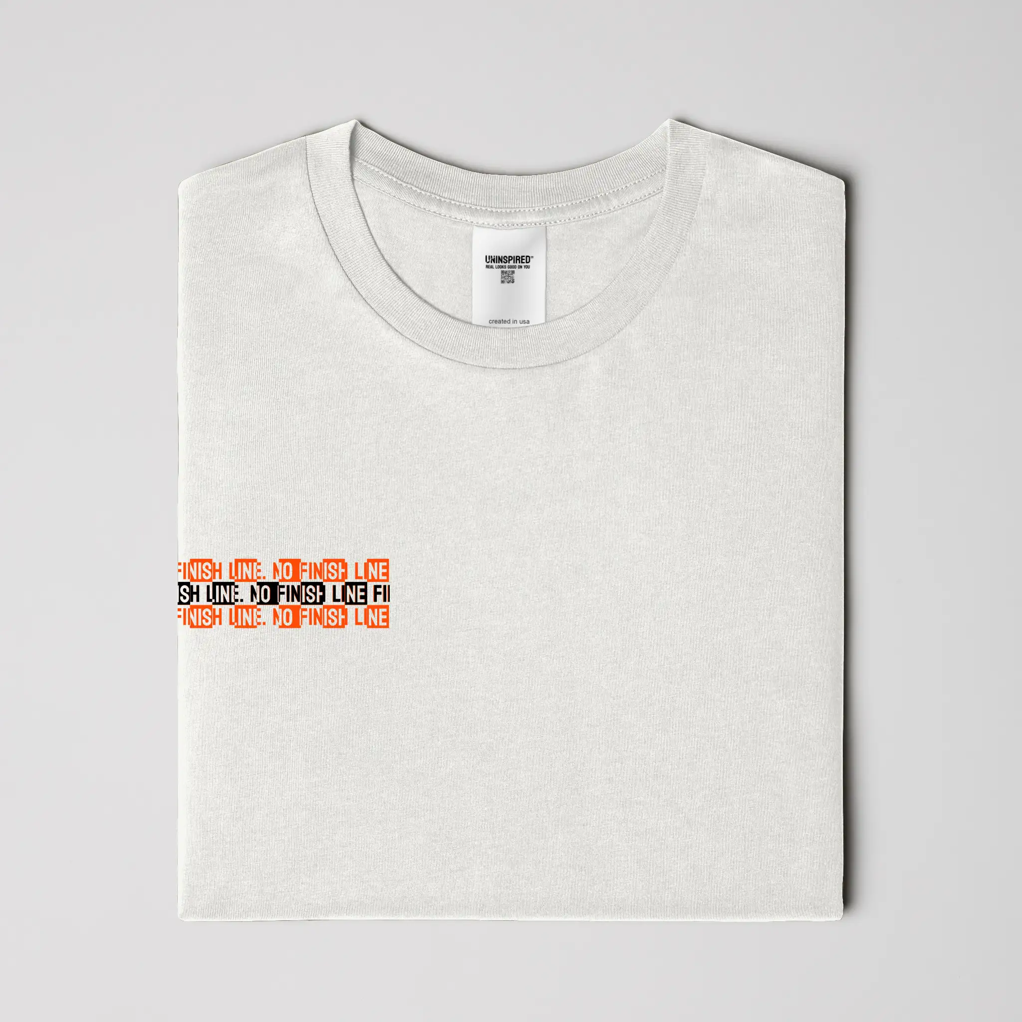 NO FINISH LINE // Standard Tee // WO-T-Shirts-Uninspired