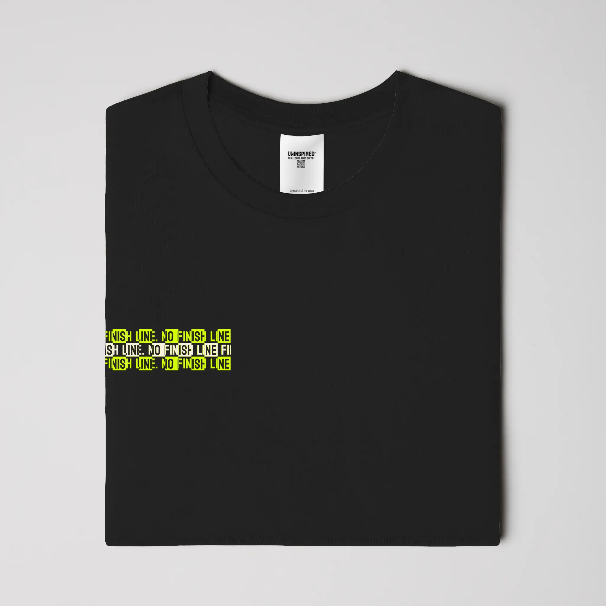 NO FINISH LINE // Standard Tee // BG-T-Shirts-Uninspired