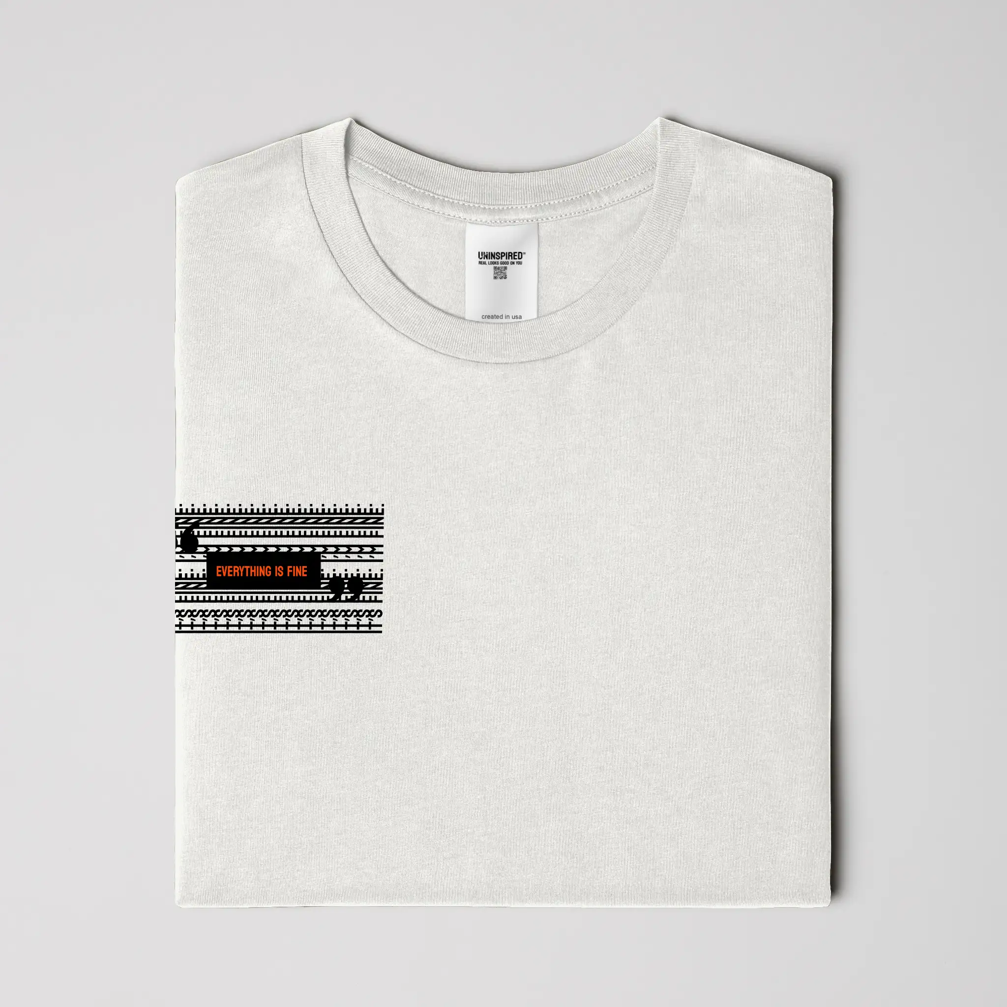 I'M FINE // Standard Tee // WC-T-Shirts-Uninspired