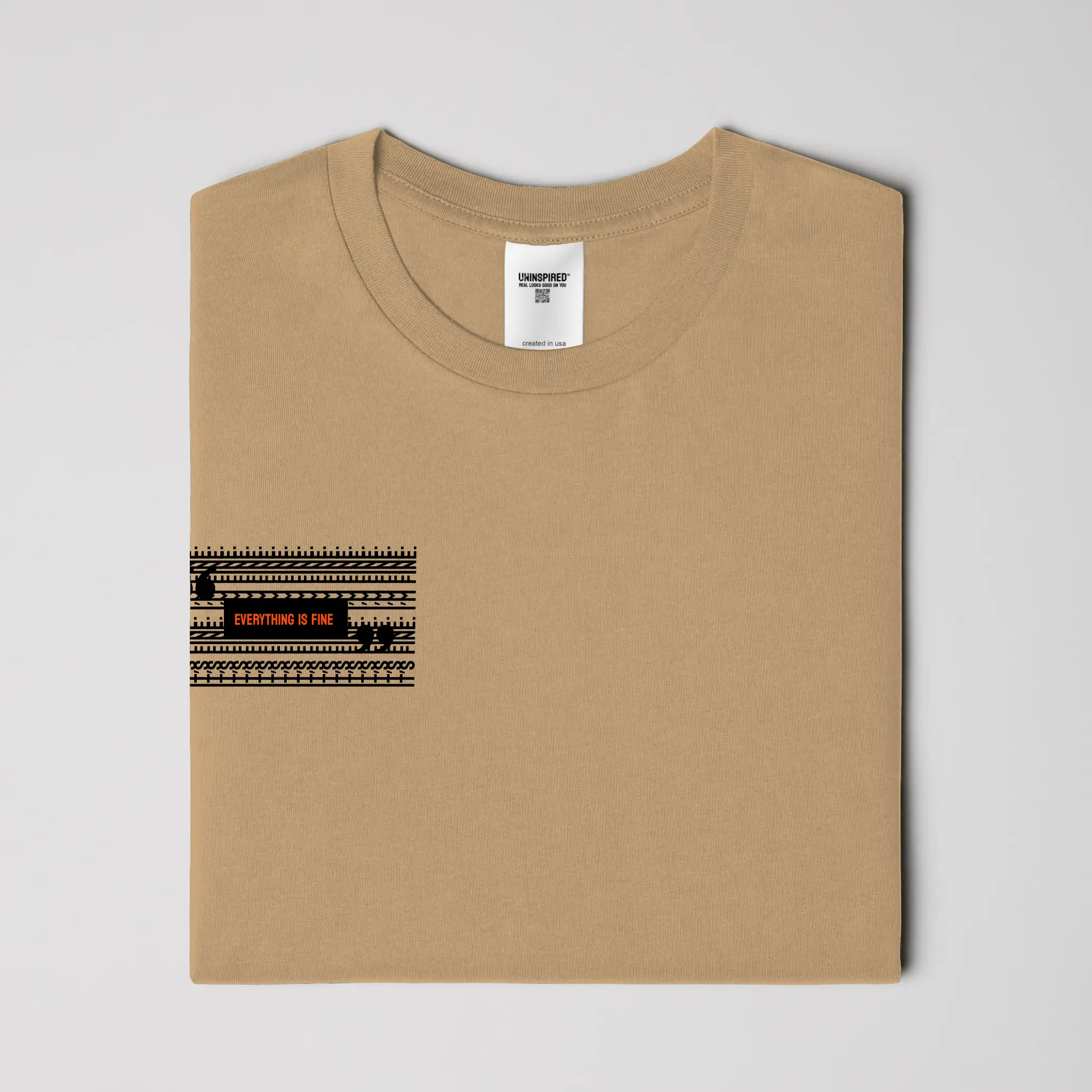 I'M FINE // Standard Tee // KC-T-Shirts-Uninspired