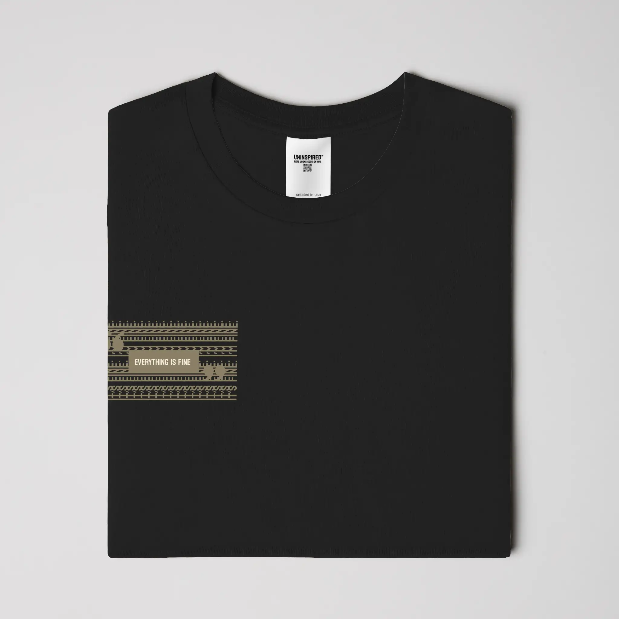 I'M FINE // Standard Tee // BK-T-Shirts-Uninspired