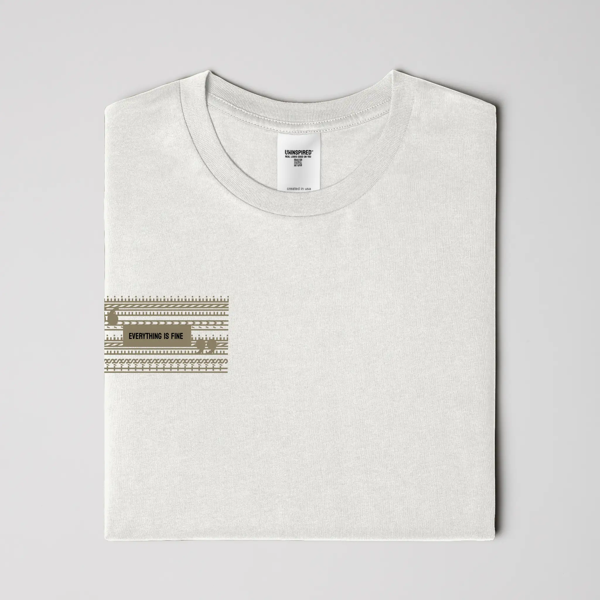 I'M FINE // Standard Tee // WK-T-Shirts-Uninspired