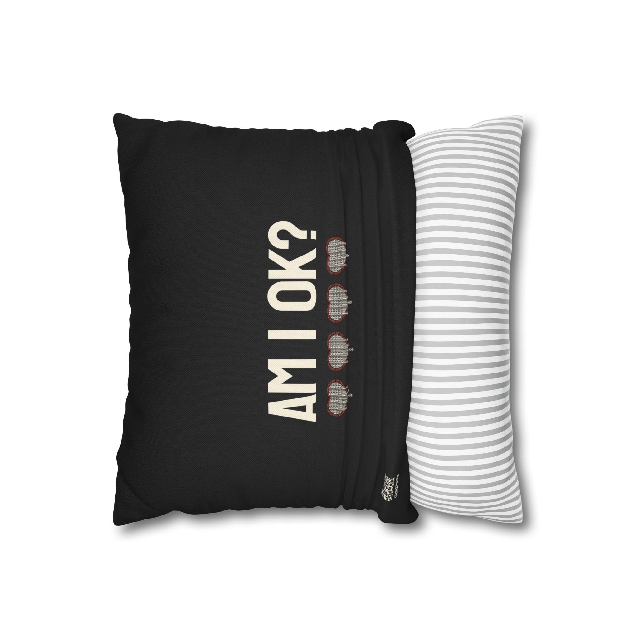 AM I OK? / SOMETIMES — Double-Sided Throw Pillowcase