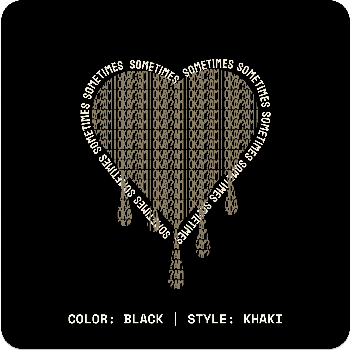 AM I OKAY? // Standard LS // BK-Long Sleeves-Uninspired