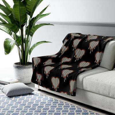 AM I OKAY? — Sherpa Fleece Blanket - Image 3