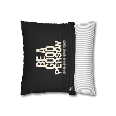 BE A GOOD PERSON / NOT A SAINT — Double-Sided Throw Pillowcase - Image 3