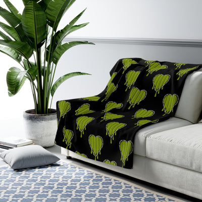 AM I OKAY? — Sherpa Fleece Blanket - Image 3