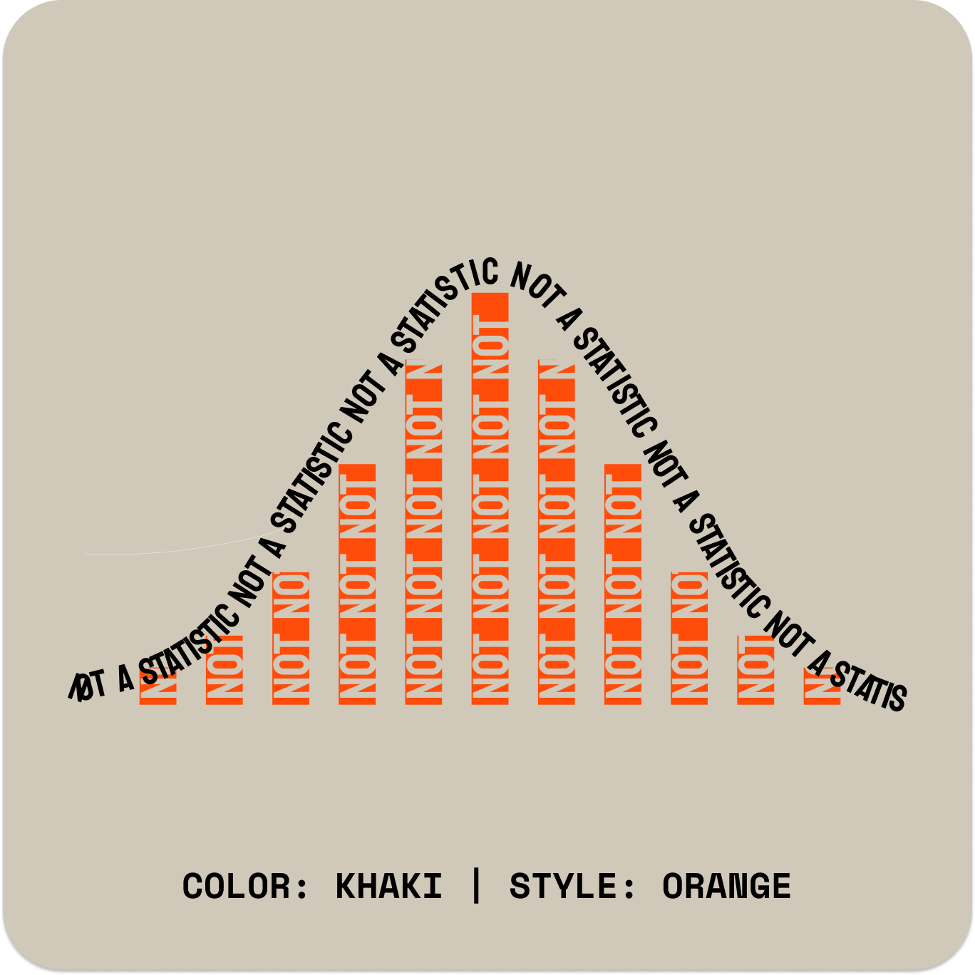 NOT A STATISTIC // Standard Tee // KO-T-Shirts-Uninspired