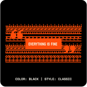 I'M FINE // Standard Tee // BO-T-Shirts-Uninspired